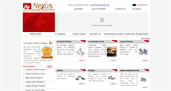 Desktop Screenshot of nexussteels.com