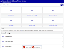 Tablet Screenshot of nexussteels.com